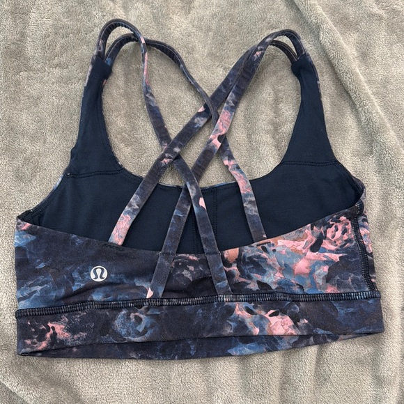 Floral Print Sports Bra - Picture 2 of 3